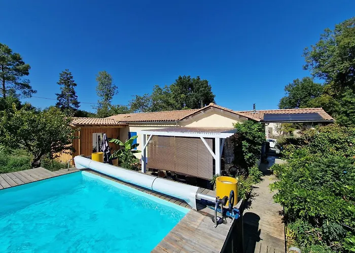 Evasion Tropicale En Dordogne 펜션 Le Fleix